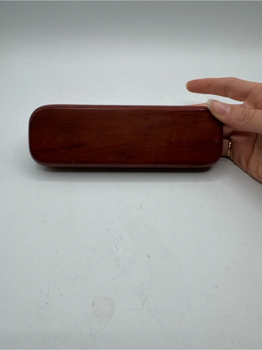 Vintage Wood Pen with Matching Case / Business Card Holder
